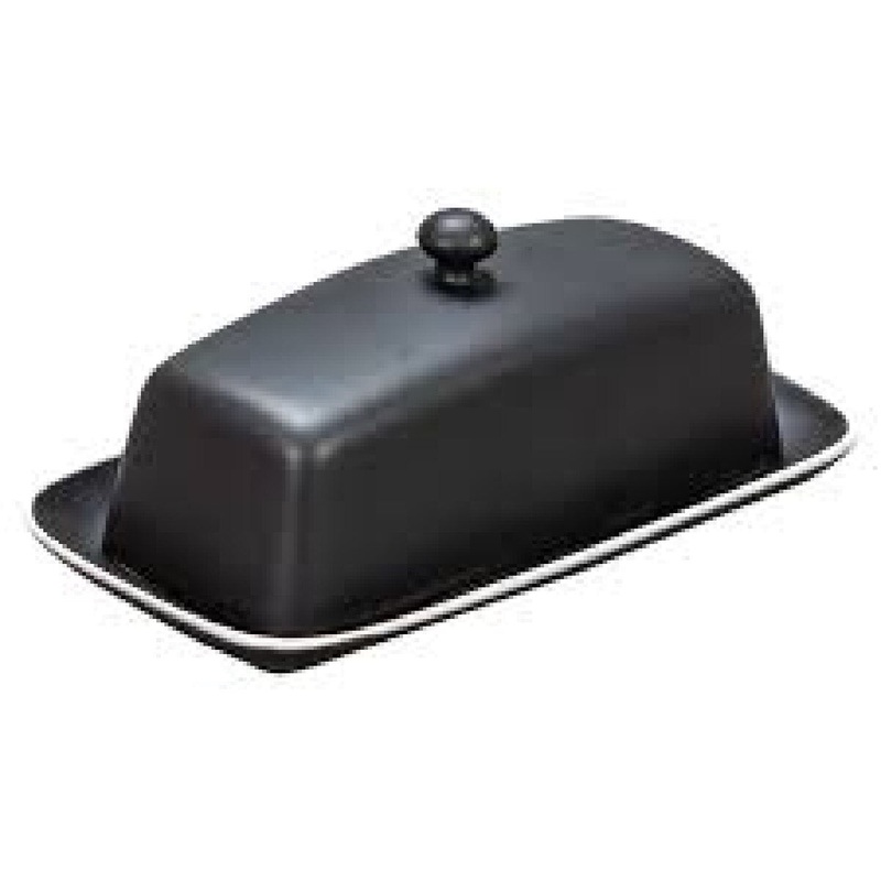 Covered Butter Dish - Onyx Matte