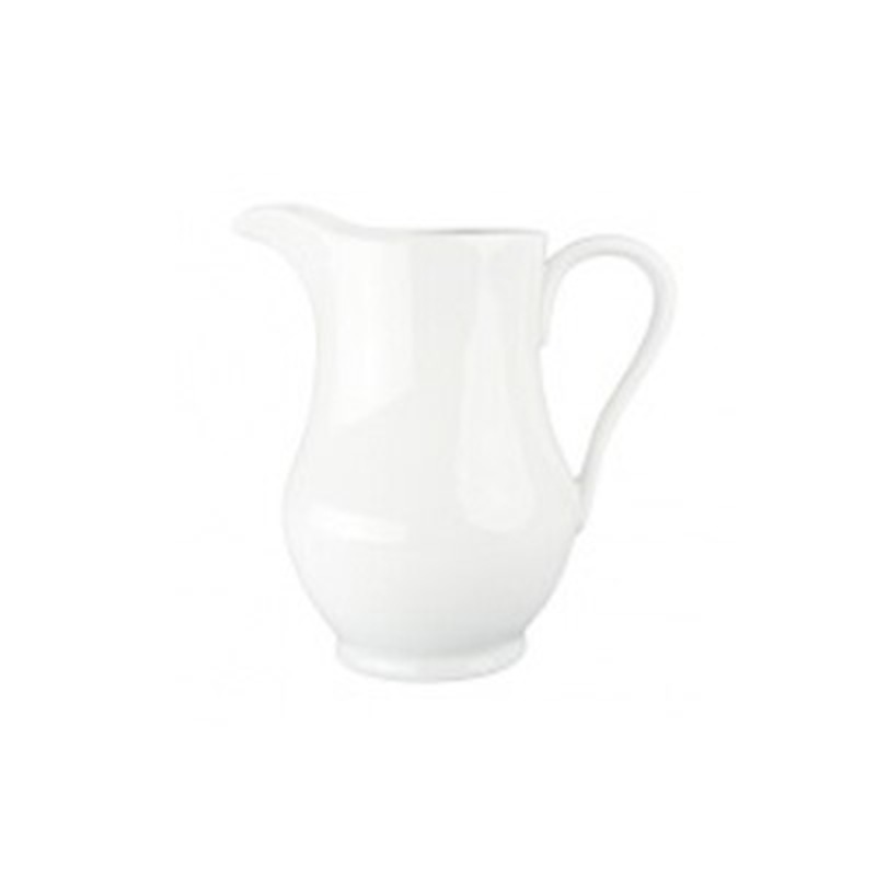 White Porcelain Pitcher - 2 Quart