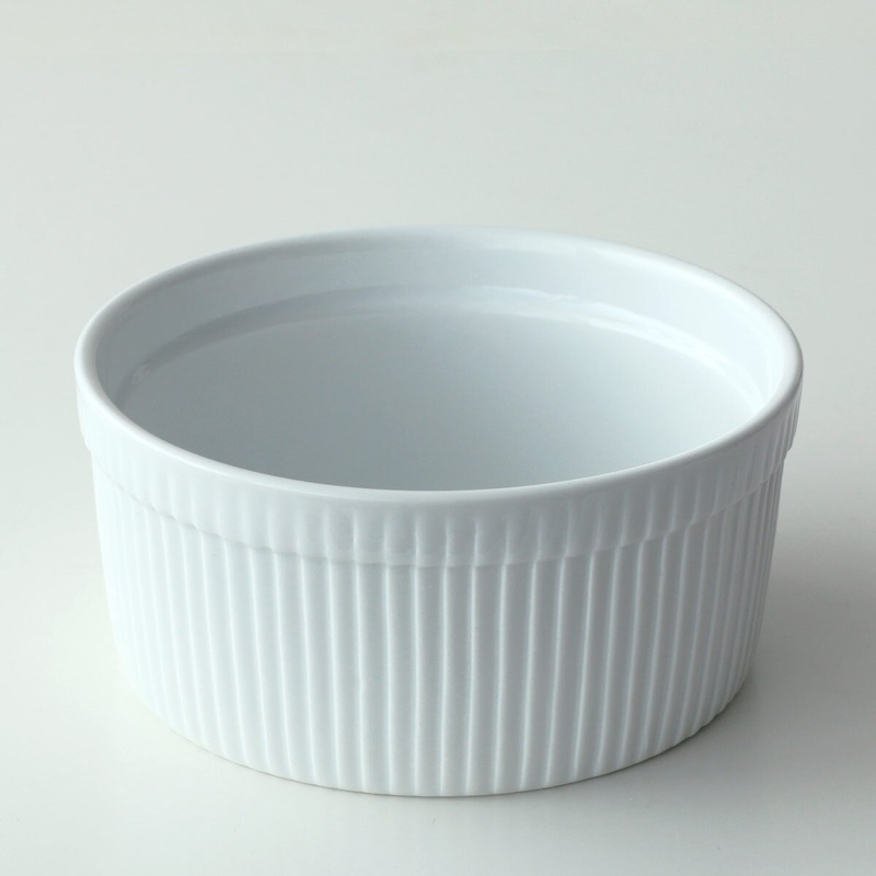 White Souffle Dish - 1 Quart