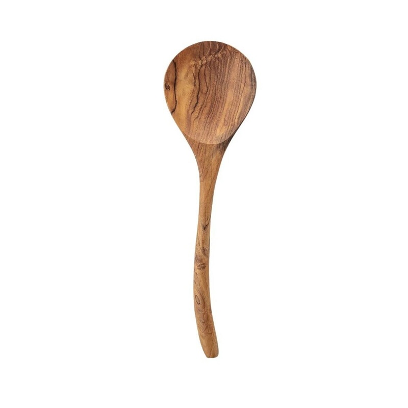 11.75" Hand-Carved Teak Wood Spoon