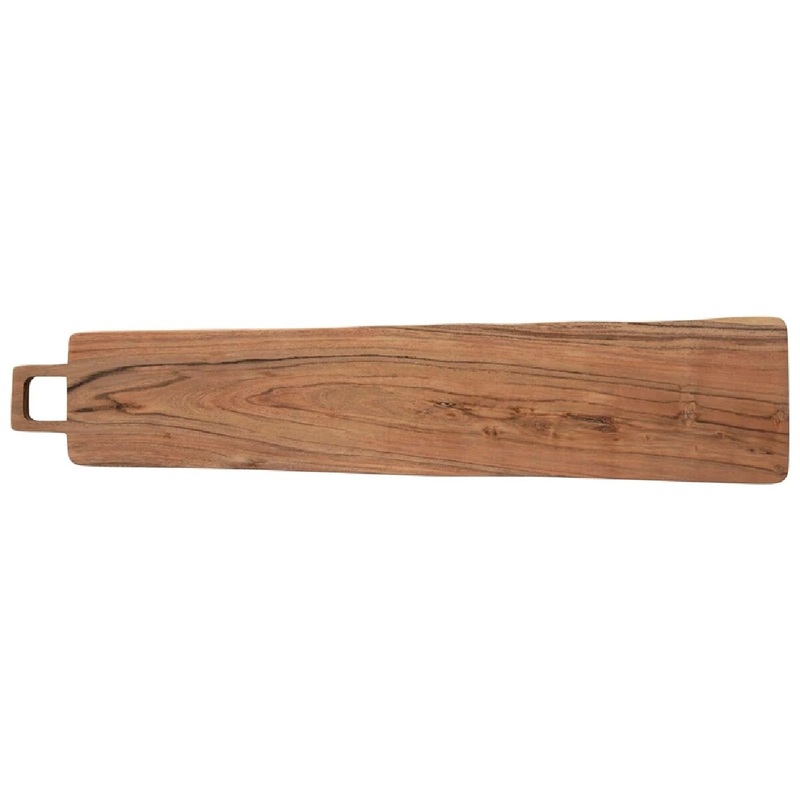 27" x 5" Acacia Wood Cheese/Cutting Board with Handle