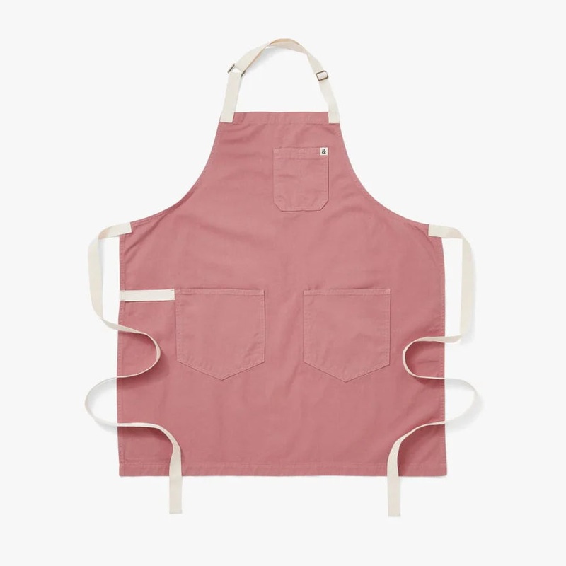 Essential Apron Chino Twill Rhubarb