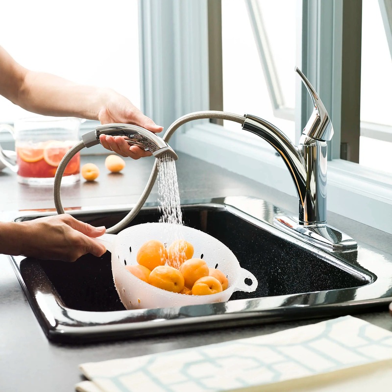 Arch Single Handle Pull Out Kitchen Faucet