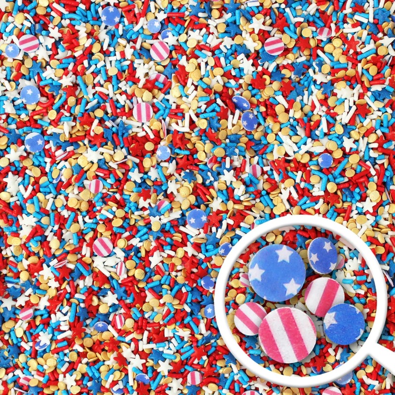 Decorettes Stars & Stripes Sprinkles Blend 1lbs