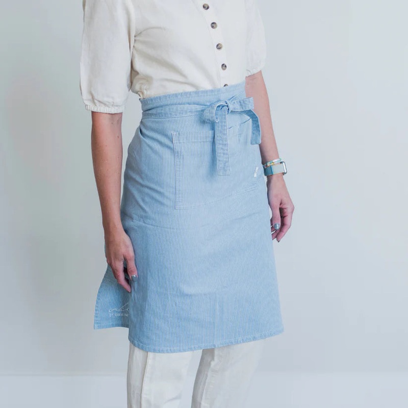 PInstripe Denim Apron - ADULT
