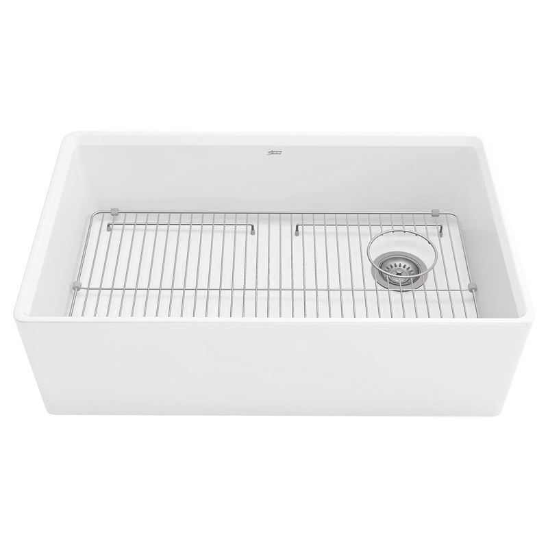 Avery 33 x 20-Inch Fine Fireclay Undermount or Flush Mount Single Bowl Apron Front Kitchen Sink
