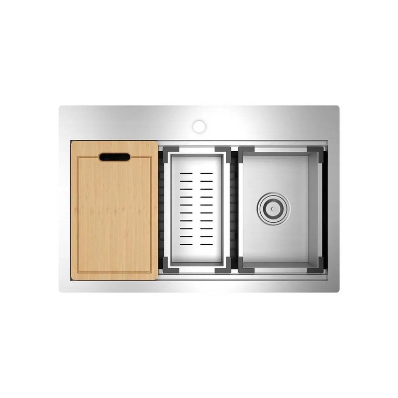 Chive 33 x 22-Inch Stainless Steel Workstation Kitchen Sink