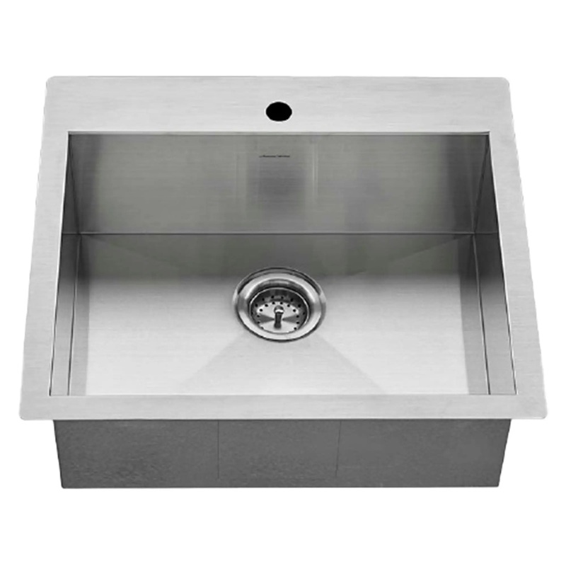 Edgewater 25 x 22-Inch Stainless Steel 1-Hole Undermount Single-Bowl Kitchen Sink