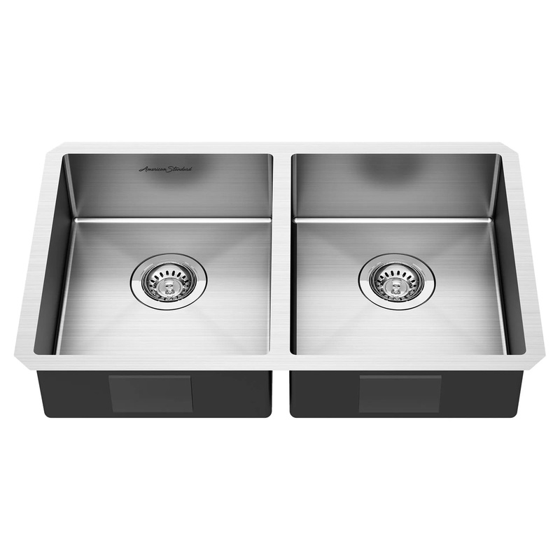 Pekoe 29 x 18-Inch Stainless Steel Undermount Double-Bowl ADA Kitchen Sink