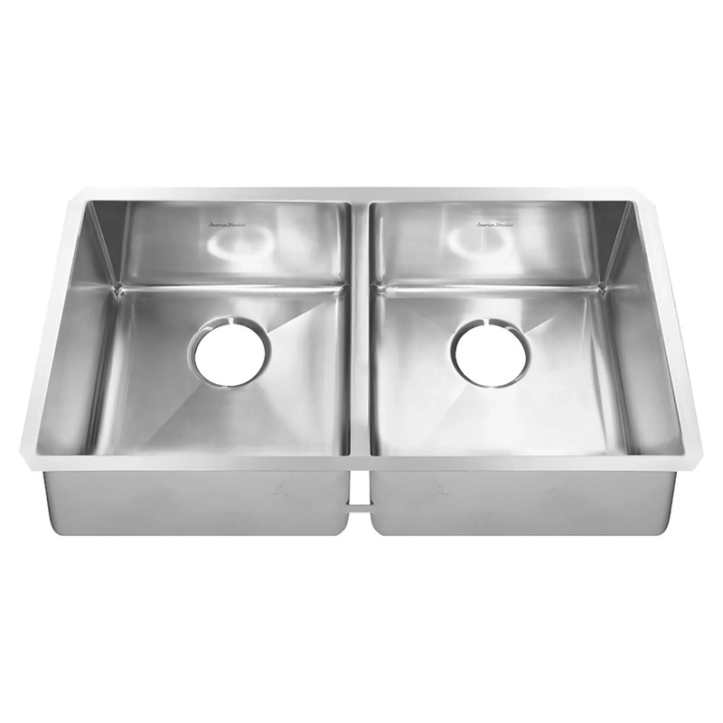 Pekoe 35 x 18-Inch Stainless Steel Undermount Double-Bowl Kitchen Sink