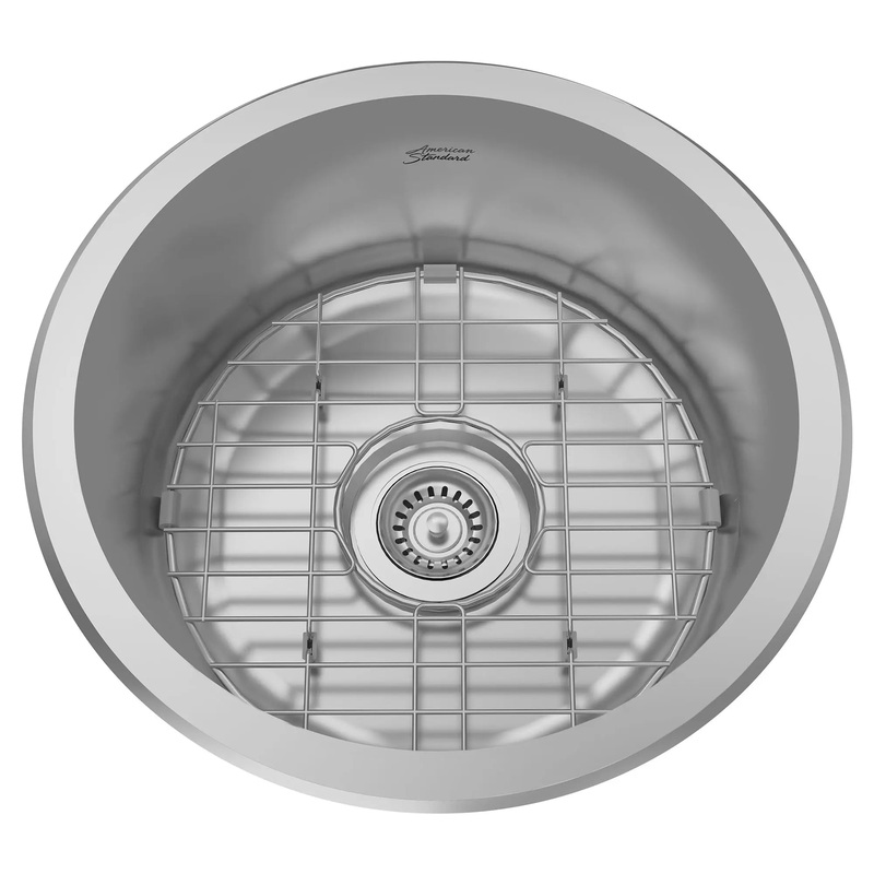 Portsmouth 16 x 16-Inch Stainless Steel Undermount Round Single-Bowl Kitchen Sink