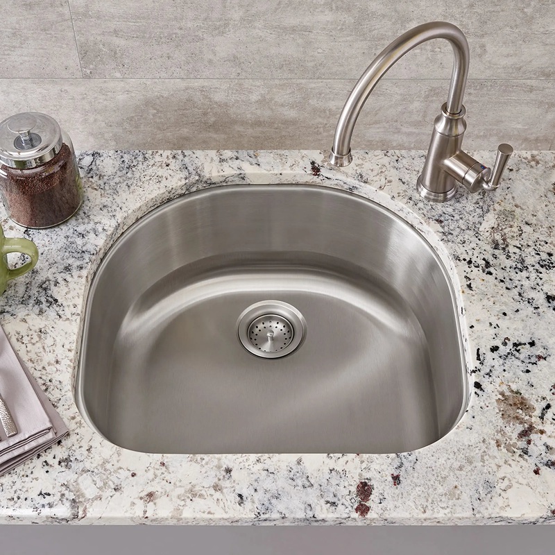 Portsmouth 23 x 21-Inch Stainless Steel Undermount Single-Bowl Kitchen Sink