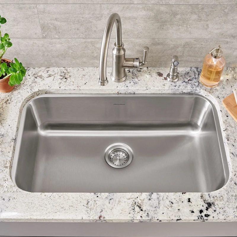 Portsmouth 30 x 18-Inch Stainless Steel Undermount Single-Bowl Kitchen Sink