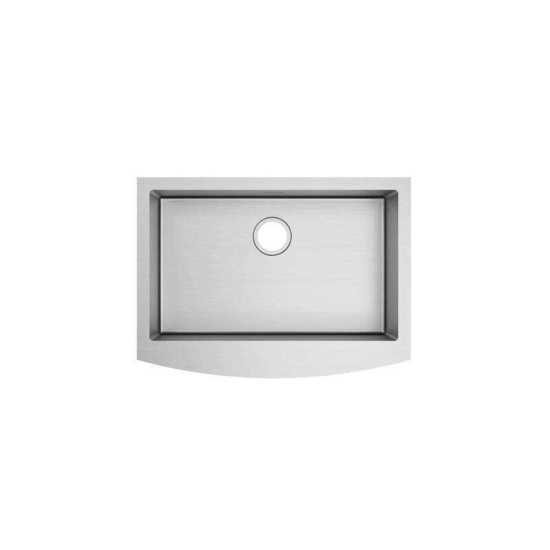 Suffolk 30 x 22-Inch Stainless Steel Undermount Single-Bowl Apron Front/Farmhouse Residential Kitchen Sink with Grid