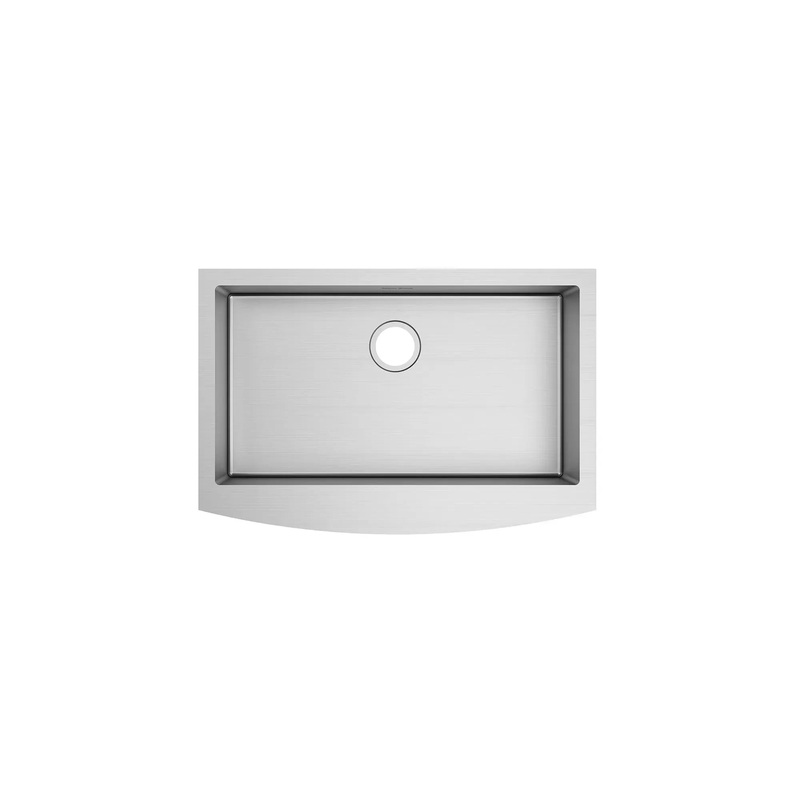 Suffolk 33 x 22-Inch Stainless Steel Undermount Single-Bowl Apron Front/Farmhouse Residential Kitchen Sink with Grid
