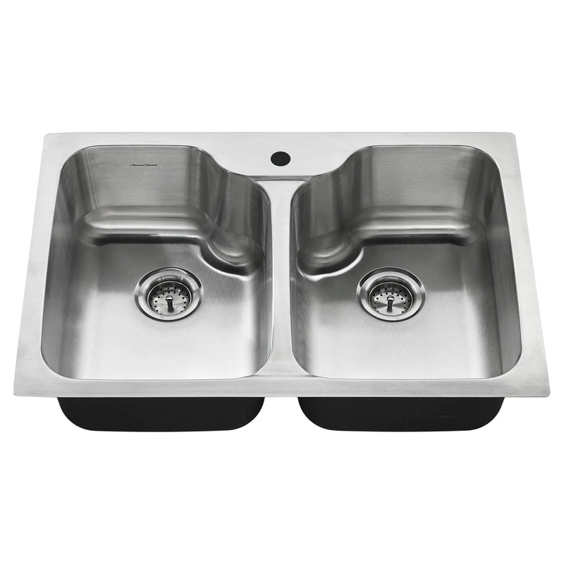 Tulsa 33 x 22-Inch Stainless Steel Double-Bowl Kitchen Sink