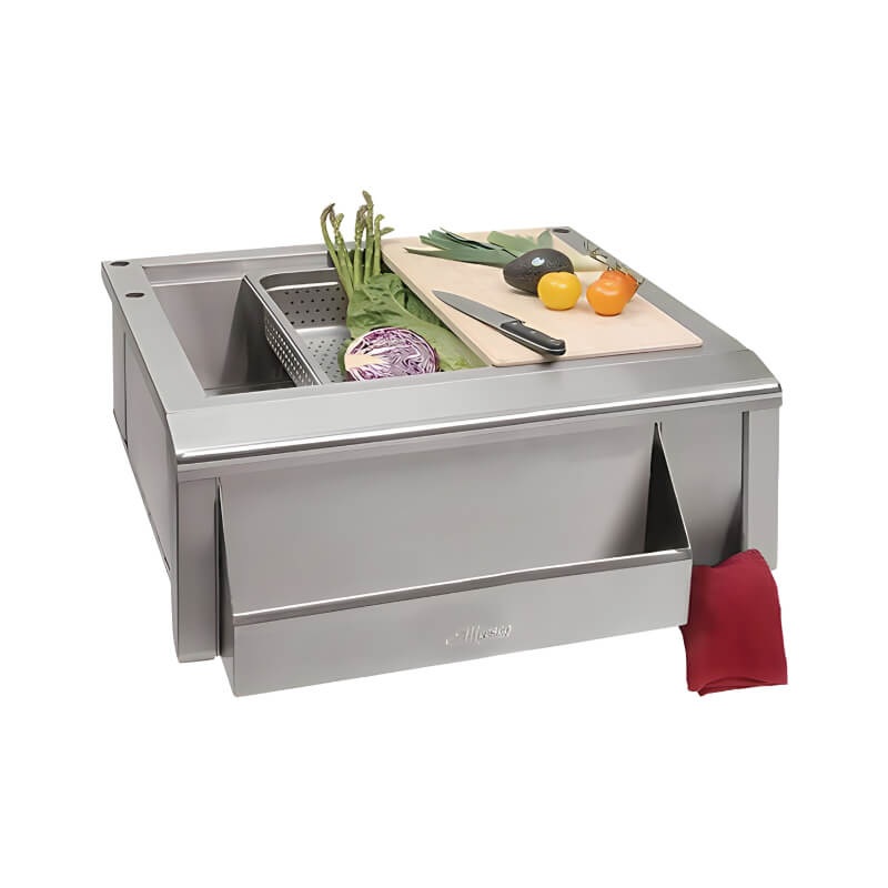 Alfresco 30-Inch Outdoor Rated Versa Apron Sink With Marine Armour & Prep Package