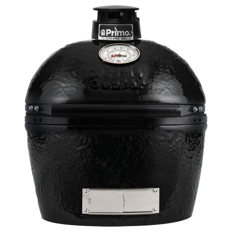 Primo Oval Junior 200 Ceramic Kamado Grill With Stainless Steel Grates - PGCJRH
