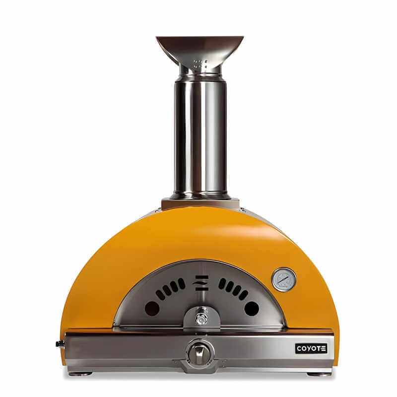 Coyote 30-Inch Hybrid Multi-Fuel Outdoor Pizza Oven - Yellow