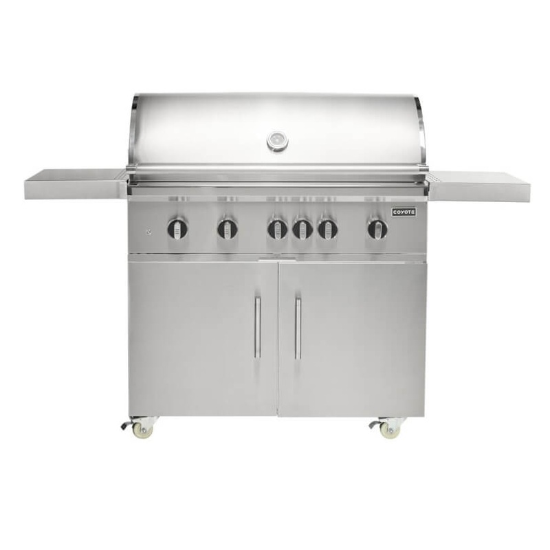 Coyote SL-Series 42-Inch 5-Burner Gas Grill With Sear Burner & Rotisserie