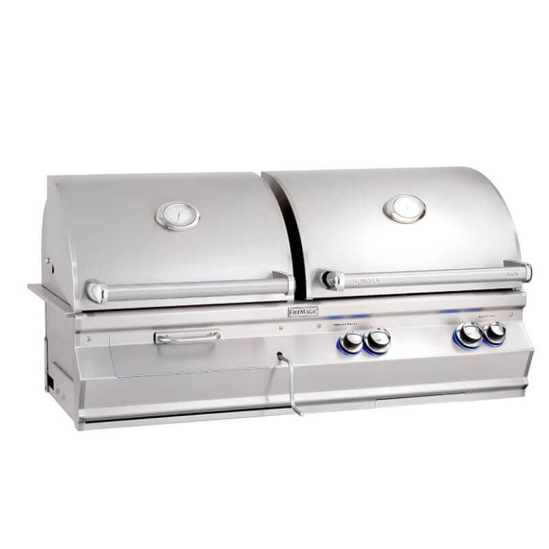 Fire Magic Aurora A830I 46-Inch Gas & Charcoal Combo Built-In Grill With Rotisserie