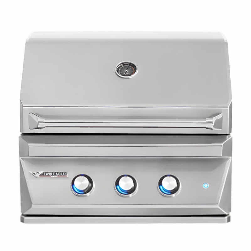 Twin Eagles 30-Inch 2-Burner Built-In Gas Grill with Sear Zone & Infrared Rotisserie Burner