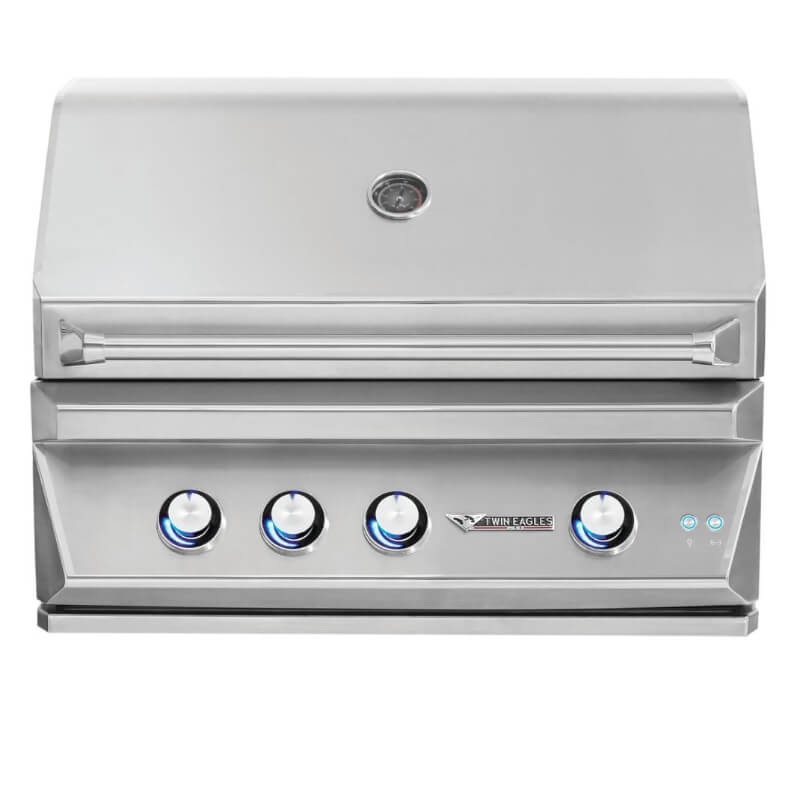 Twin Eagles 36-Inch 3-Burner Built-In Gas Grill with Infrared Rotisserie Burner