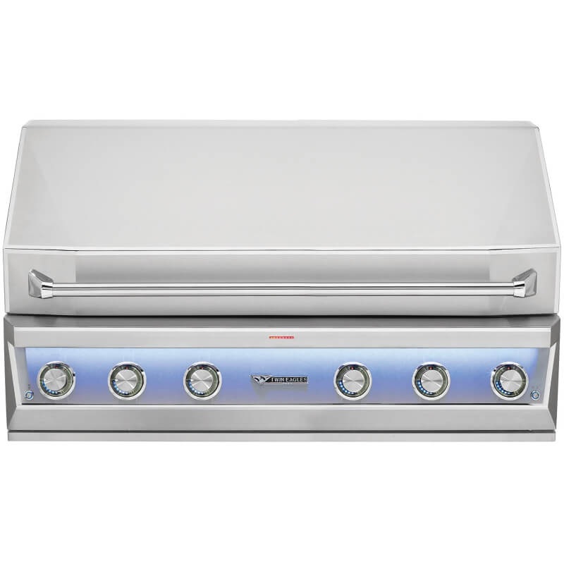 Twin Eagles Eagle One 54-Inch 4-Burner Built-In Gas Grill with Sear Zone & Infrared Rotisserie Burner