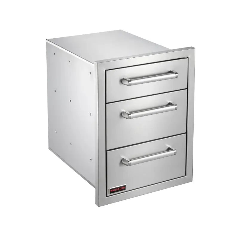 Whistler 17-Inch Stainless Steel Triple Drawer