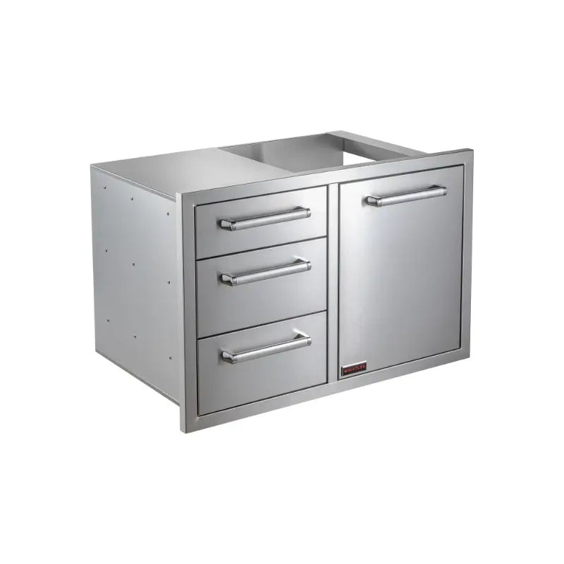 Whistler 33-Inch Triple Drawer & Trash Drawer Combo