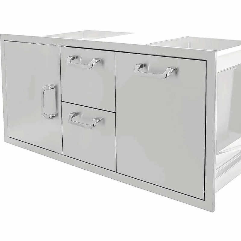 PCM 260 Series 42-Inch Door, Double Drawer w/ Trash Roll-Out Combo - Traditional