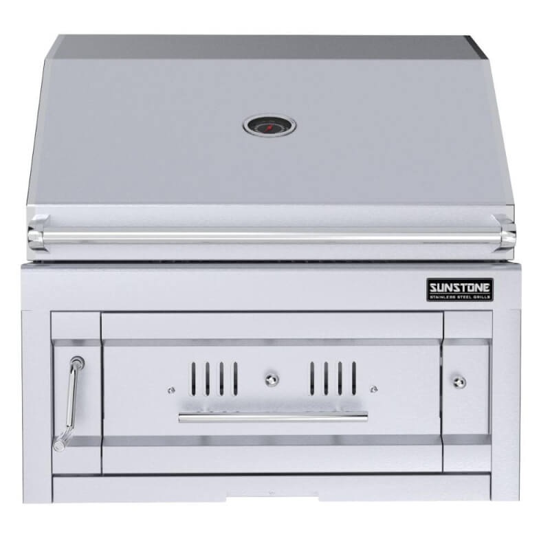 Sunstone Series 28 Inch Single Zone 304 Stainless Steel Charcoal Grill