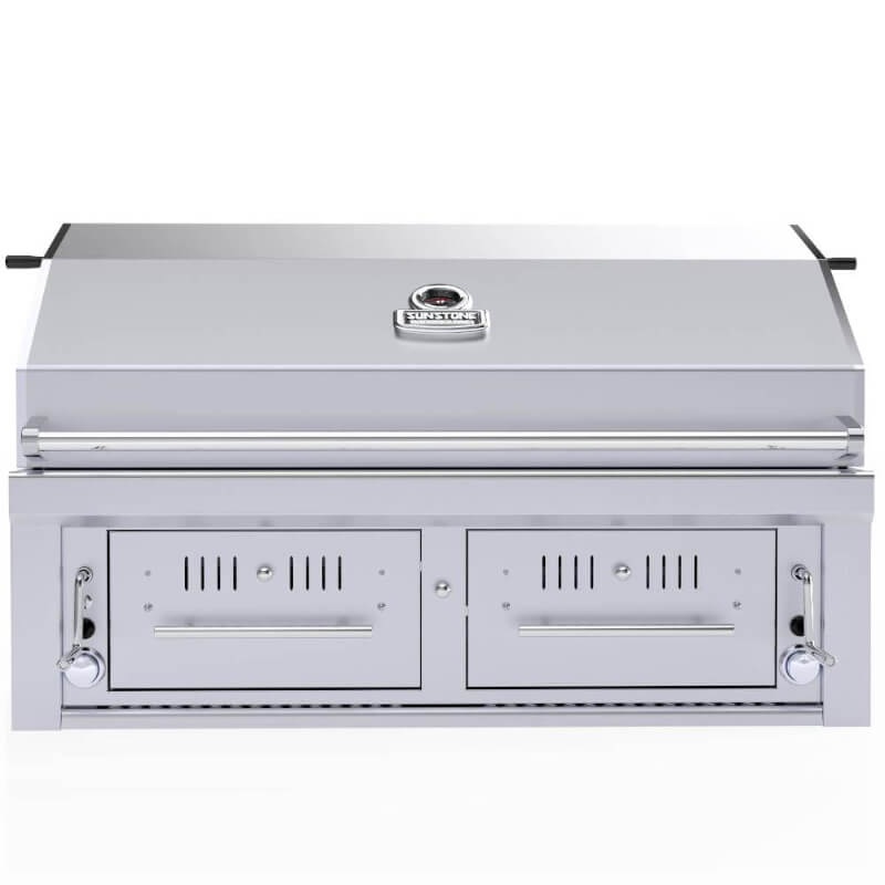 Sunstone Series 42 Inch Hybrid Dual Zone Charcoal/Wood Burning Grill