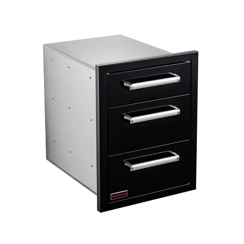 Whistler Black 17-Inch Triple Drawer