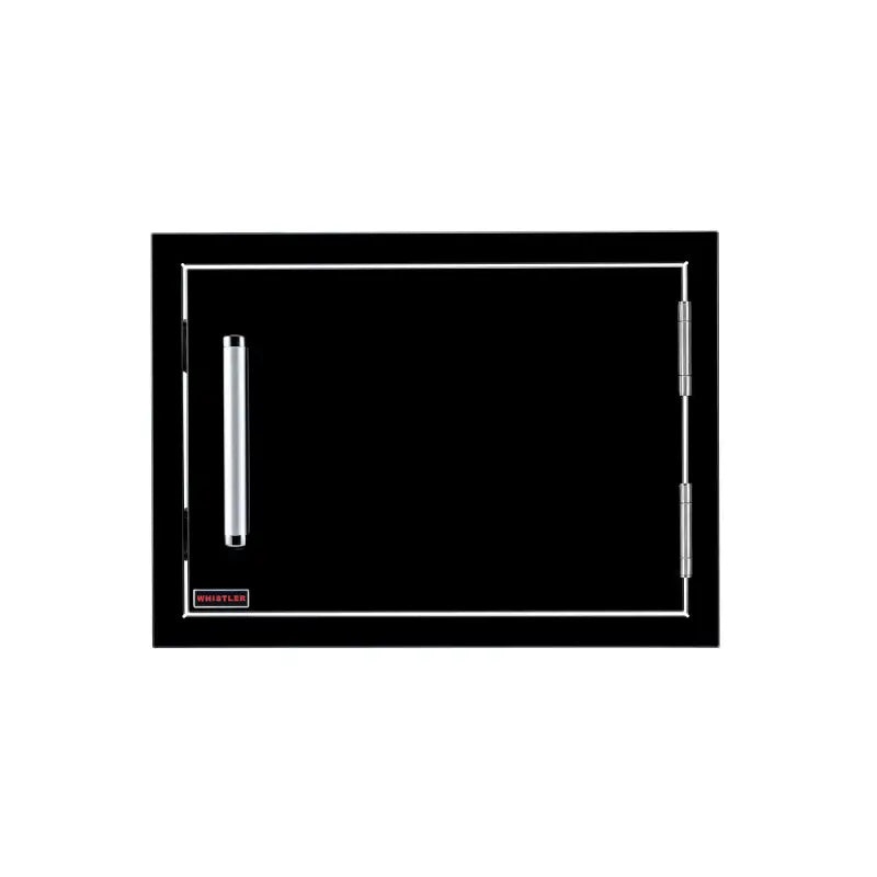 Whistler Black 20-Inch Stainless Steel Horizontal Door