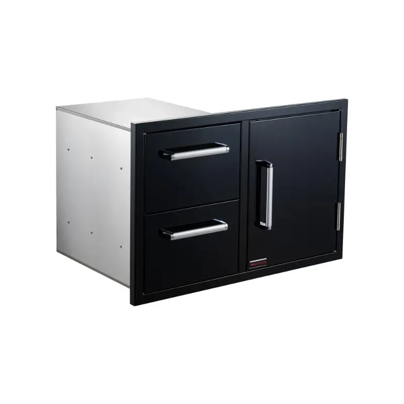 Whistler Black 33-Inch Door & Drawer Combo