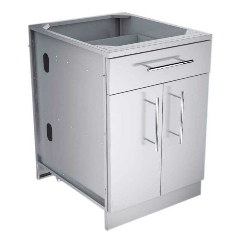 Sunstone 24-Inch Double Door Base Cabinet w/ Single Drawer or False Panel