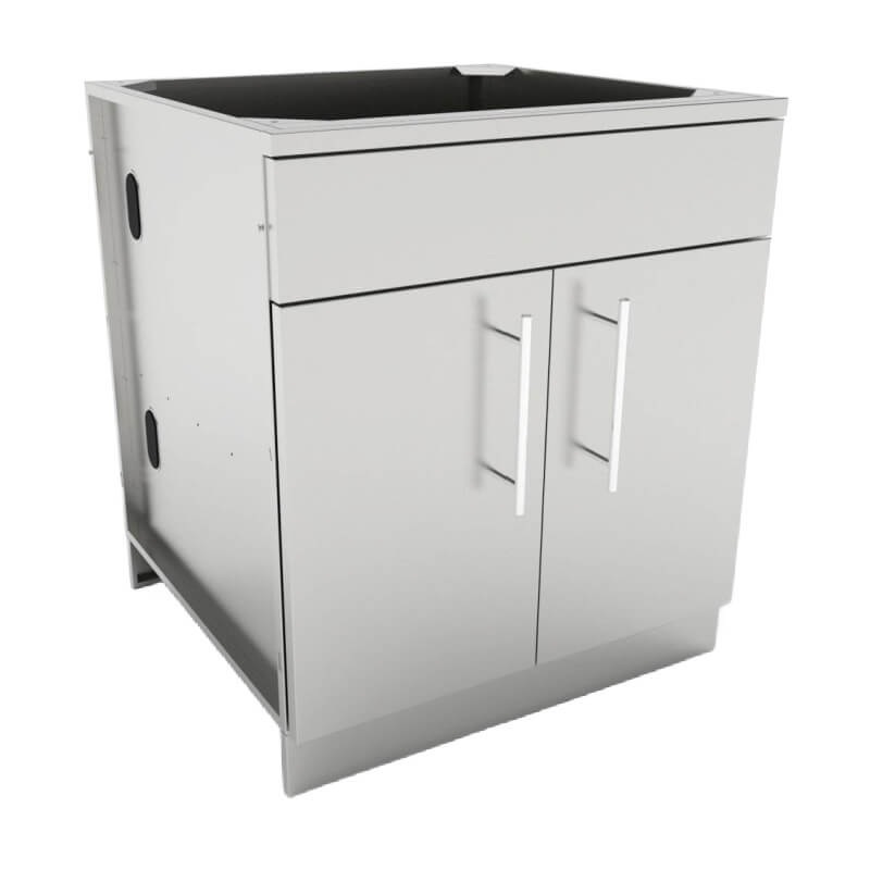 Sunstone 30-Inch Double Door Base Cabinet w/ Single Drawer or False Panel