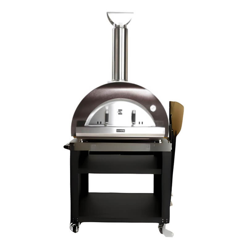 Coyote DUOMO Wood-Fired Pizza Oven with Cart - Copper
