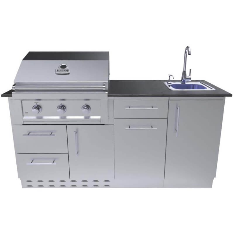 Sunstone Caprice 6 Ft Grill & Bar Sink Grill Island Package