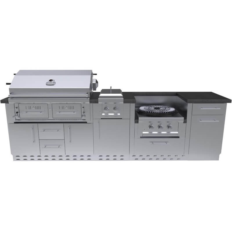 Sunstone Dallas 9 Ft 11 In Gas Grill & Power Burner Island Package