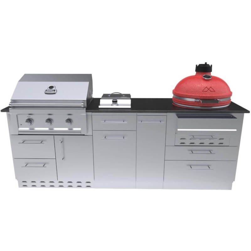 Sunstone Kamado 8 Ft Grill Island Package