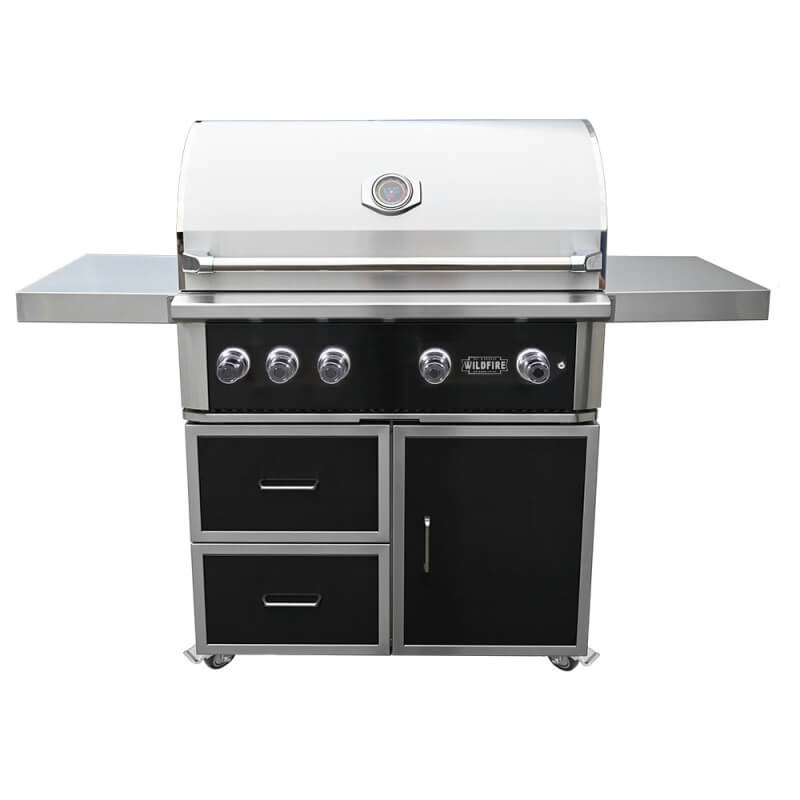 Wildfire Ranch Pro 42 Inch Black 304 Stainless Steel Freestanding Gas Grill