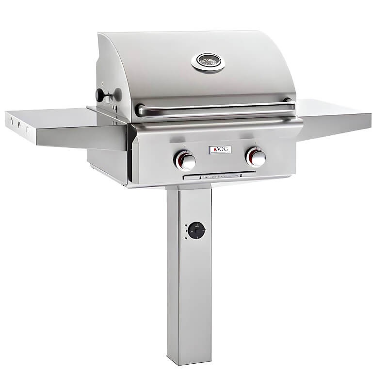 American Outdoor Grill T-Series 24 Inch Gas Grill In-Ground Post