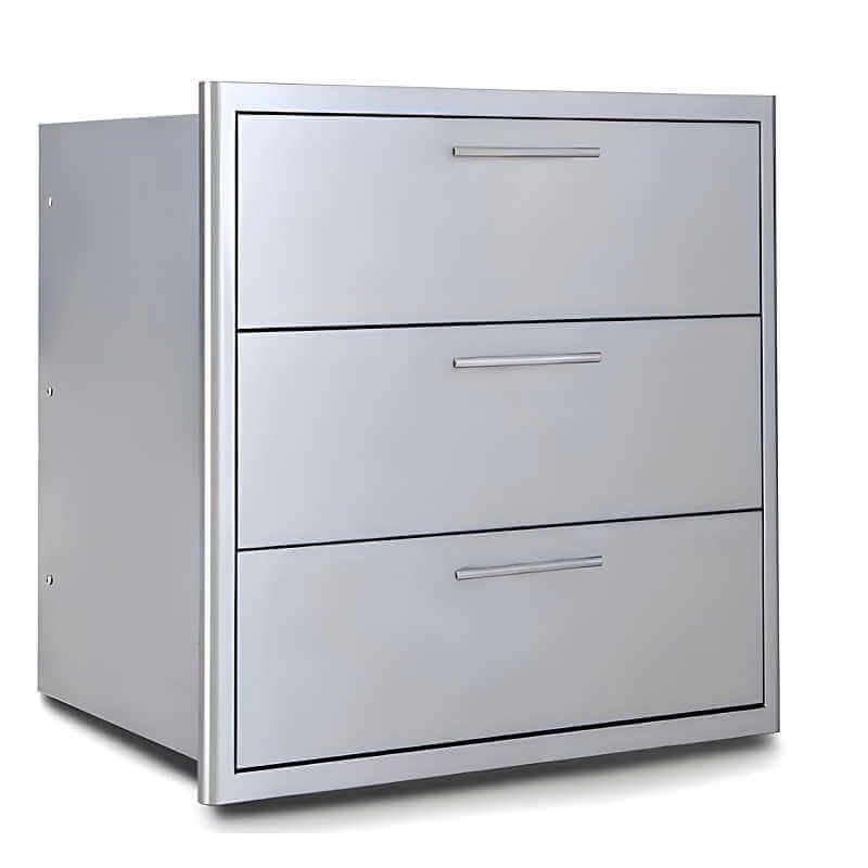Blaze 30 Inch Stainless Steel Triple Access Drawer - BLZ-30W-3DRW-LT