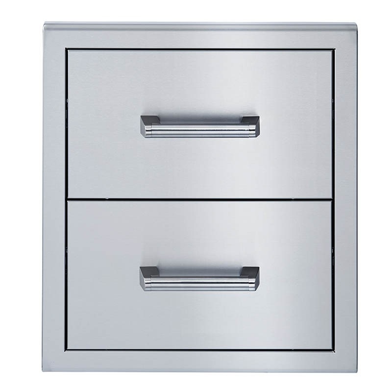 Broilmaster 20 Inch Stainless Steel Double Drawer - BSAW2022D
