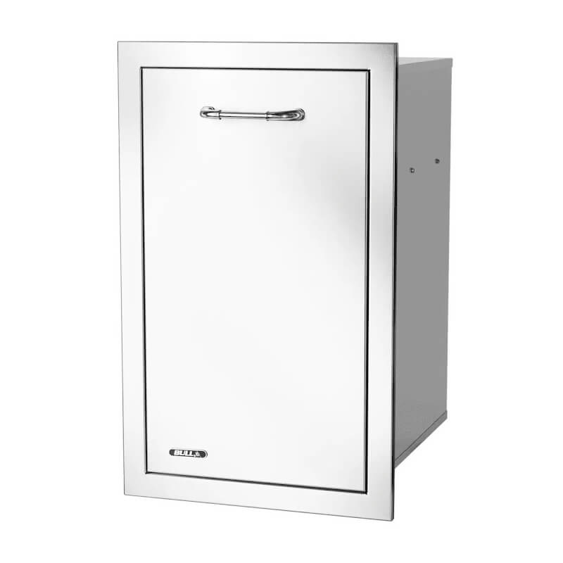 Bull 18 Inch Stainless Steel Double Trash/Recycle Pull-Out Drawer With Reveal - 56950