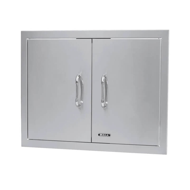 Bull 25 Inch Dual-Lined Stainless Steel Double Access Doors With Reveal - 45590