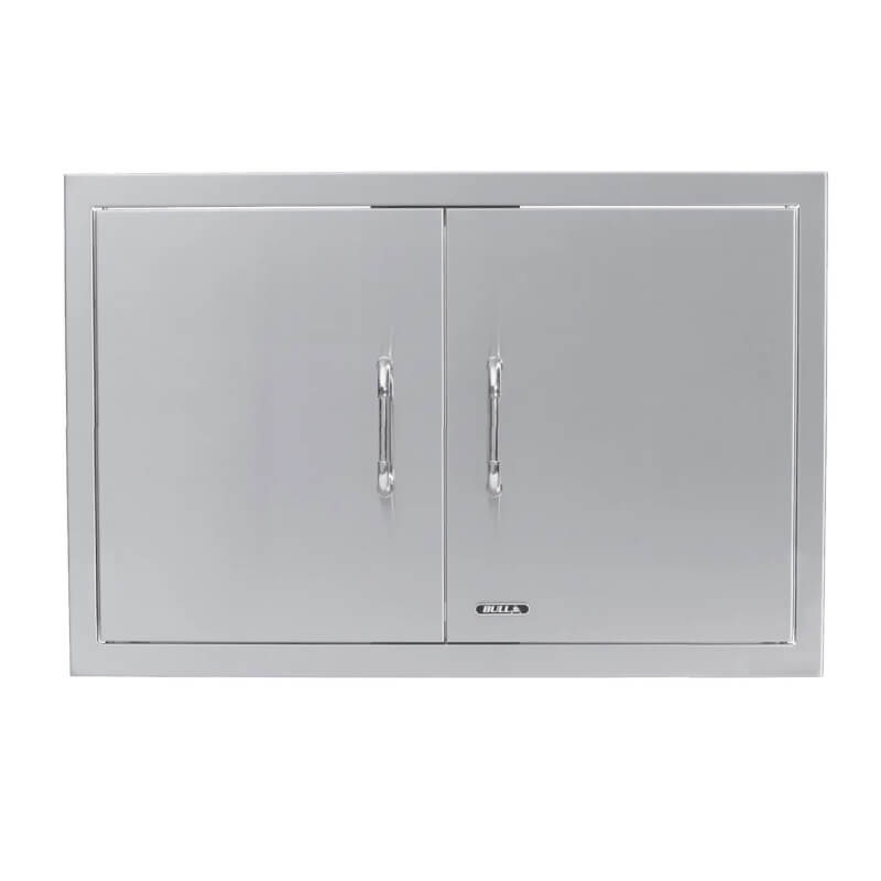 Bull 30 Inch Dual-Lined Stainless Steel Double Access Doors With Reveal - 33580