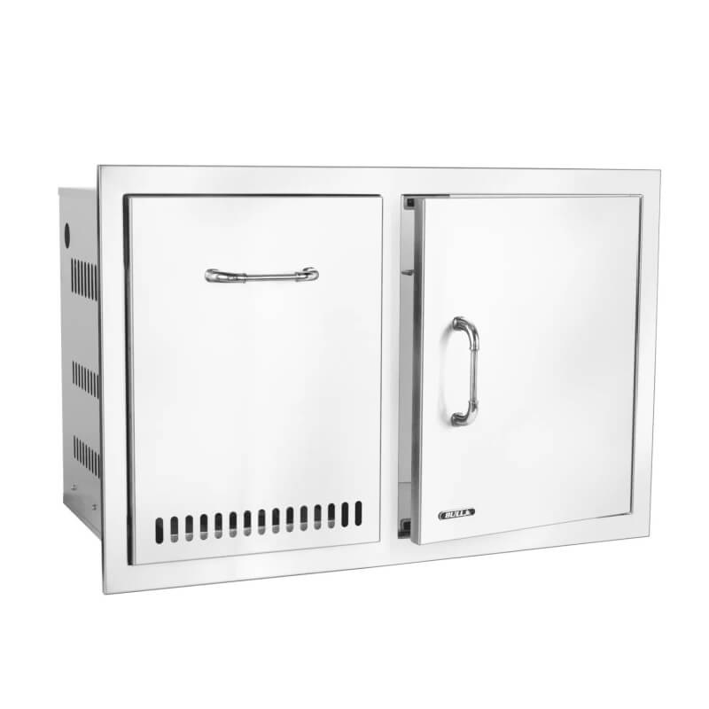 Bull 33 Inch Stainless Steel Access Door And Propane Drawer Combo With Reveal - 65790